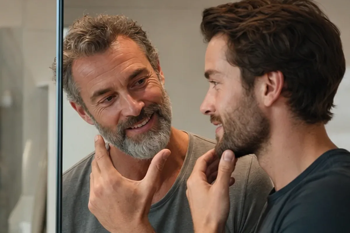 Authentische Beauty-Routine passend zum Thema Barttrimmer für einen dichten Bart