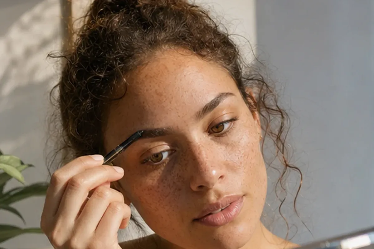Emotionaler und authentischer Anwendungsmoment rund um Setting Spray für langen Halt