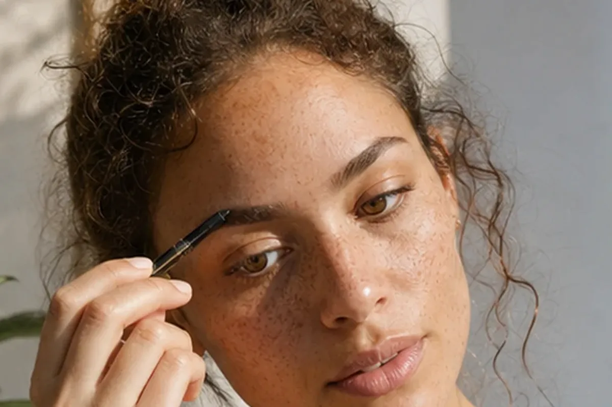 Emotionaler und authentischer Anwendungsmoment rund um Bronzer bei großen Poren