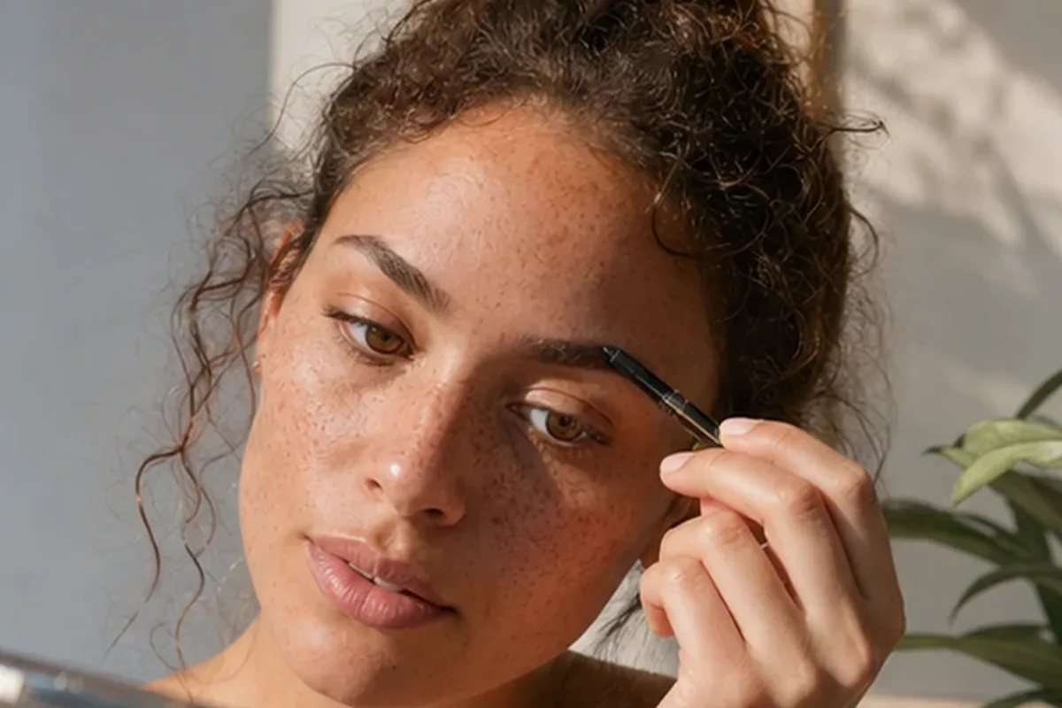 Authentischer Wohlfühlmoment passend zum Beauty-Thema Primer bei großen Poren