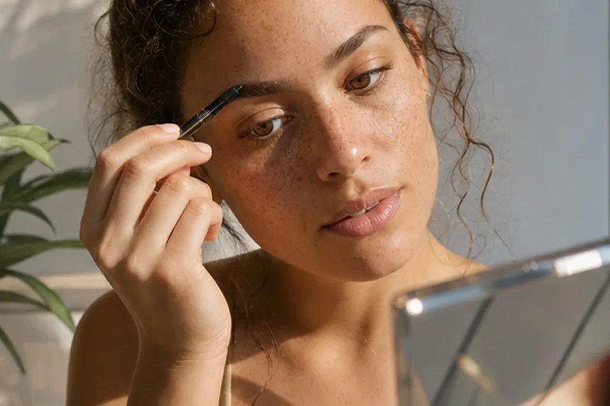 Emotionaler und authentischer Anwendungsmoment rund um Skin Tint für langen Halt