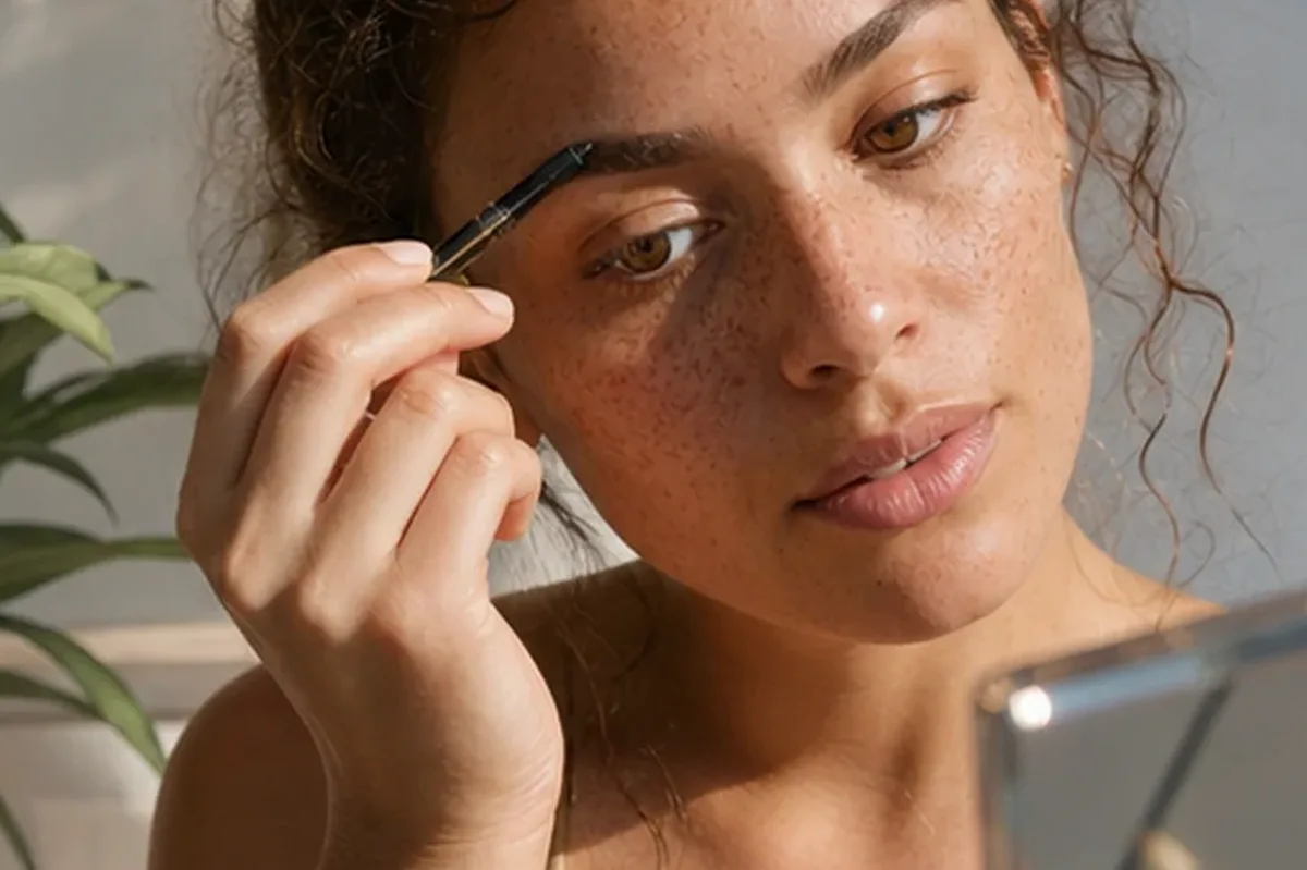 Authentischer Wohlfühlmoment passend zum Beauty-Thema Foundation für langen Halt
