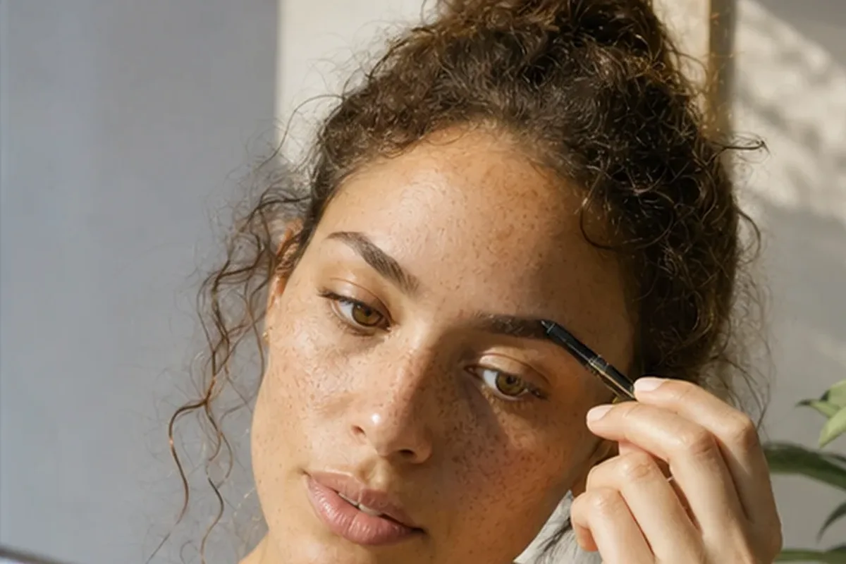 Hochwertige Beauty-Inszenierung zu Auswahlkriterien für Make-up-Pinsel für langen Halt