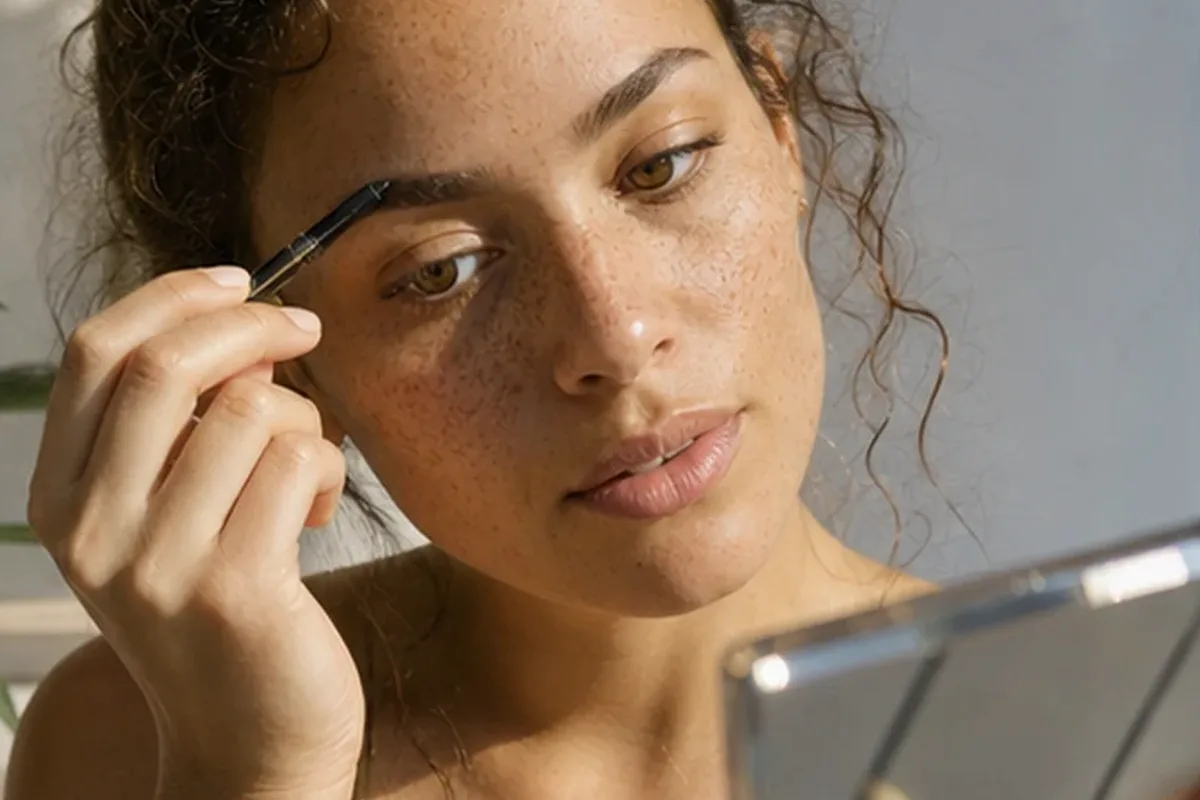 Authentische Beauty-Routine passend zum Thema Puder für ölige Haut