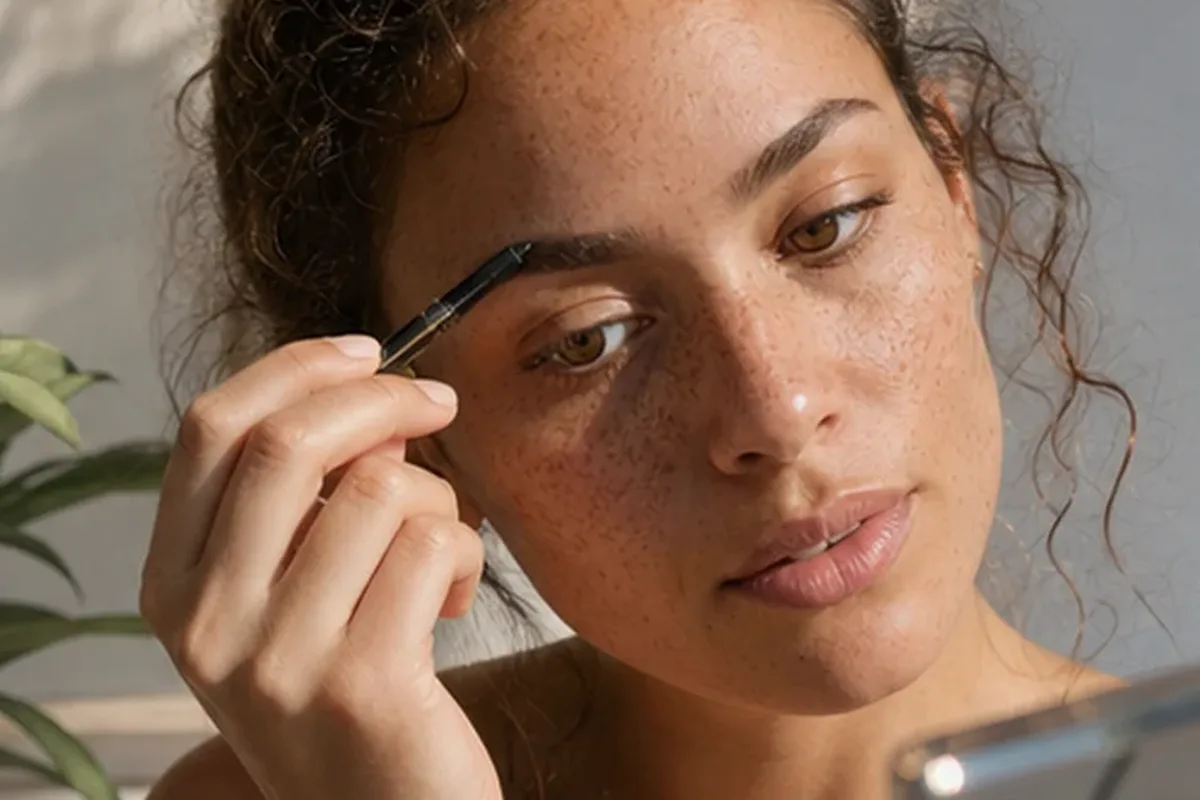 Redaktioneller Beauty-Moment zur Ausgangslage bei Make-up-Pinsel für trockene Haut