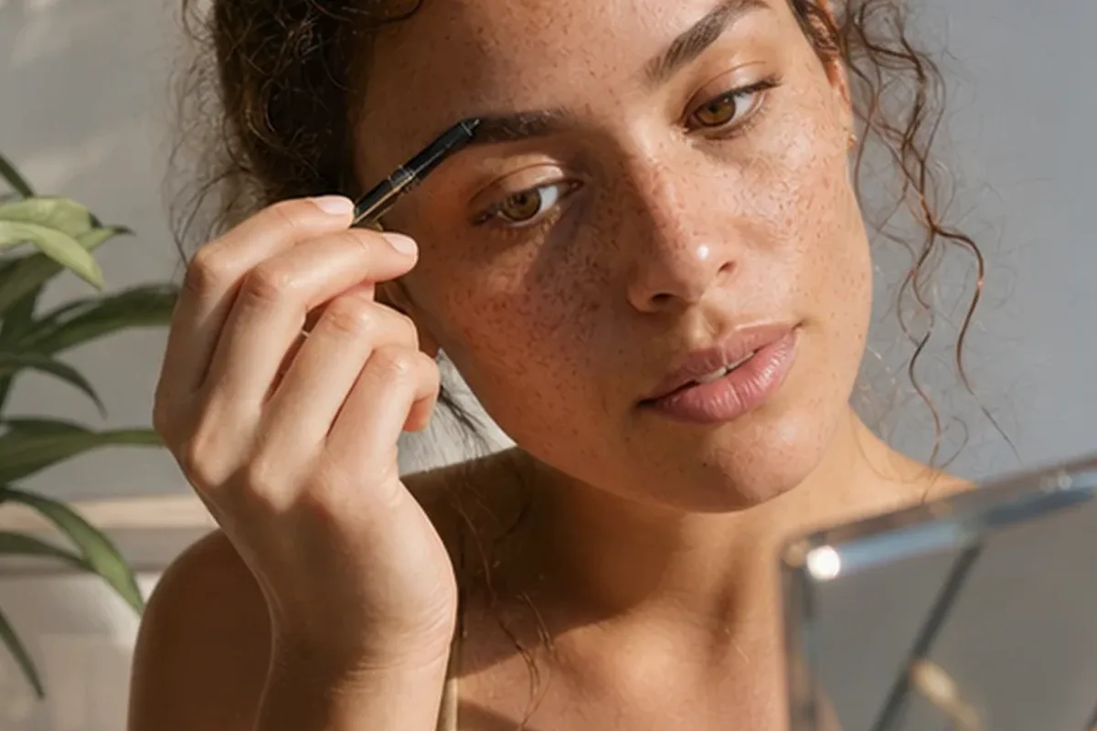 Authentische Beauty-Routine passend zum Thema Highlighter für trockene Haut