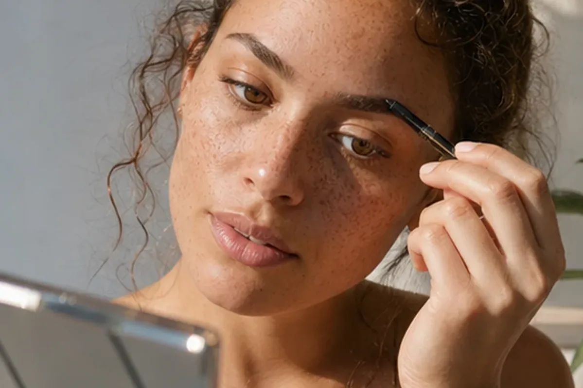 Authentische Beauty-Routine passend zum Thema Highlighter bei Rötungen