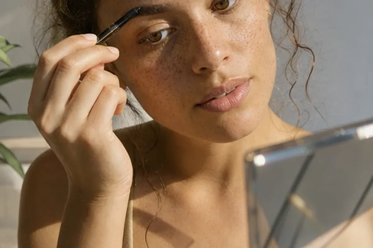 Authentische Beauty-Routine passend zum Thema Bronzer für trockene Haut