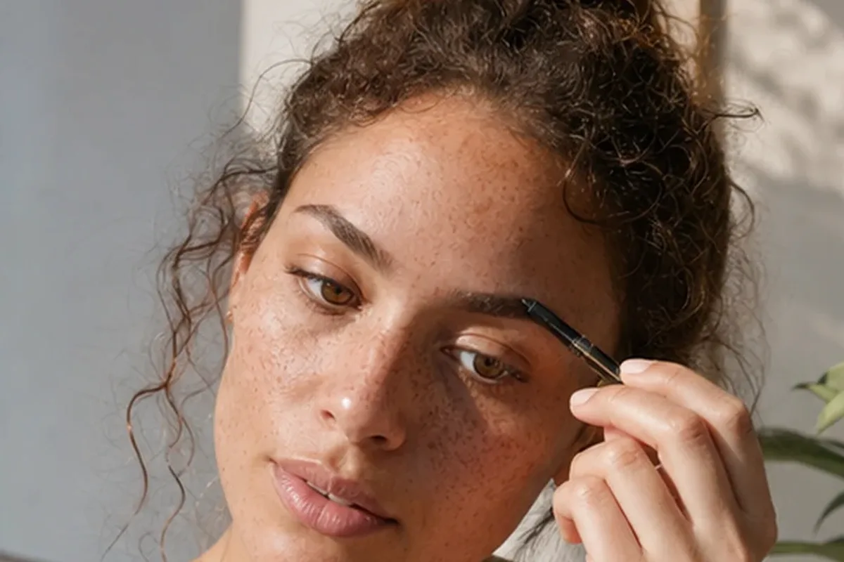 Emotionaler und authentischer Anwendungsmoment rund um Bronzer bei großen Poren