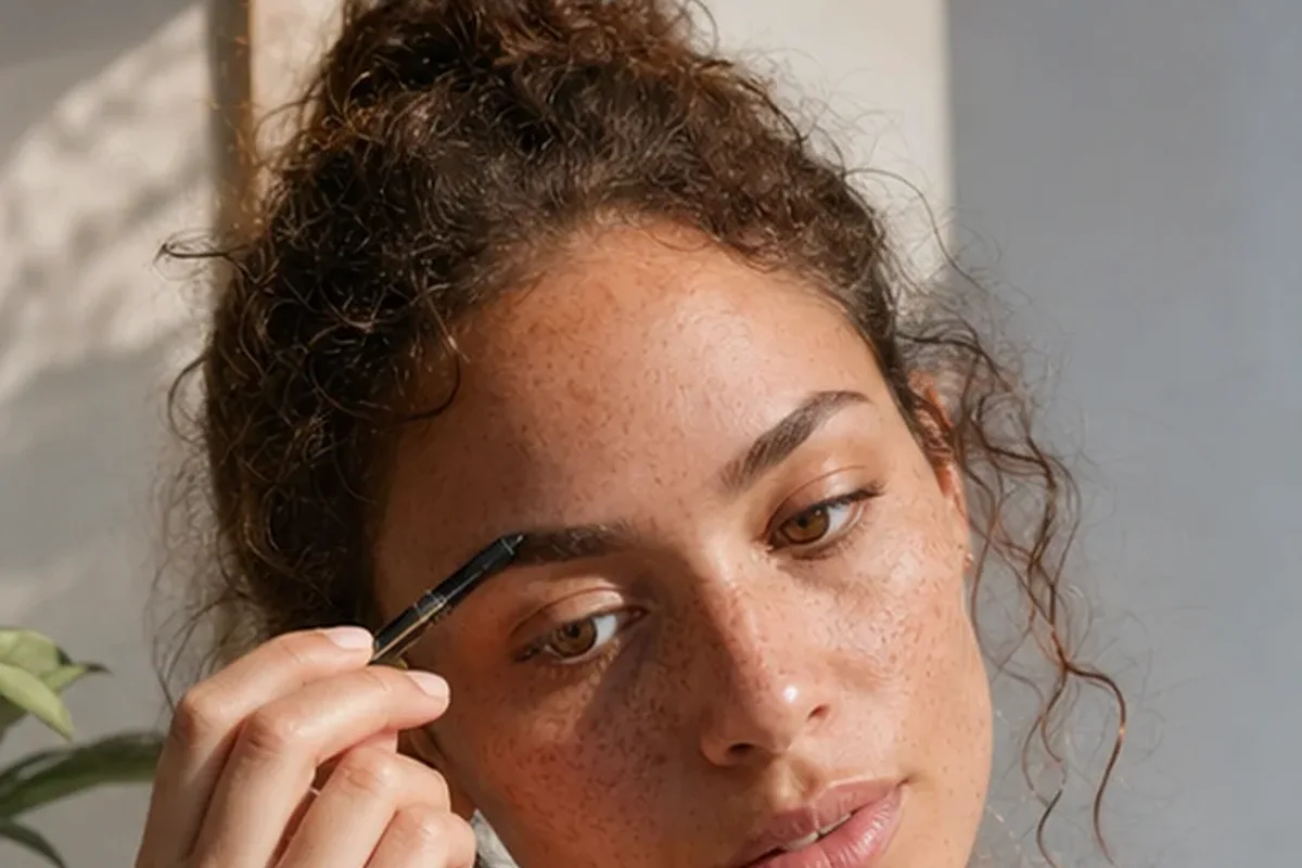 Authentischer Wohlfühlmoment passend zum Beauty-Thema Highlighter bei großen Poren
