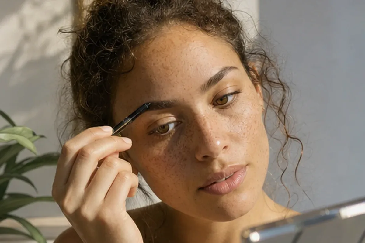 Authentischer Wohlfühlmoment passend zum Beauty-Thema Concealer für langen Halt