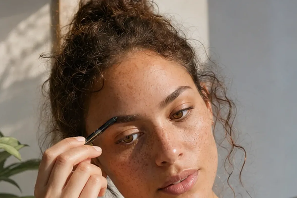 Emotionaler und authentischer Anwendungsmoment rund um Highlighter für einen natürlichen Look