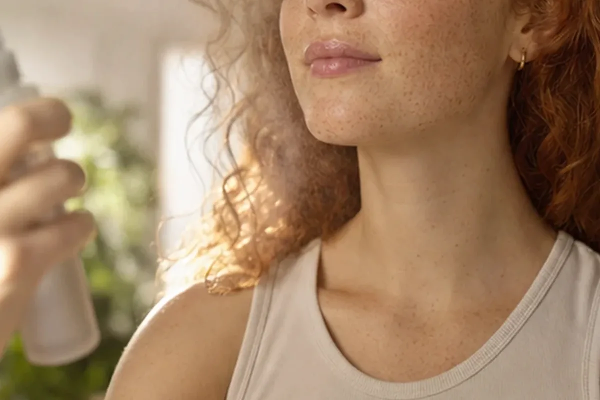 Emotionaler und authentischer Anwendungsmoment rund um Anti-Aging-Routine für empfindliche Haut