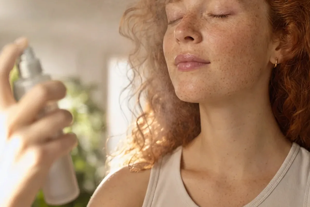 Authentischer Wohlfühlmoment passend zum Beauty-Thema Chemisches Peeling für fettige Haut