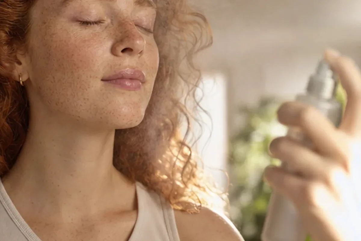 Authentischer Wohlfühlmoment passend zum Beauty-Thema Retinol-Serum für trockene Haut