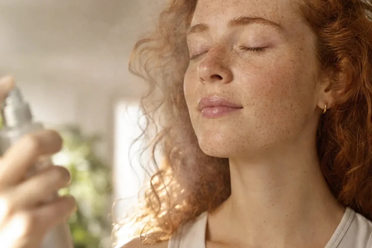 Emotionaler und authentischer Anwendungsmoment rund um Hyaluron-Serum für empfindliche Haut