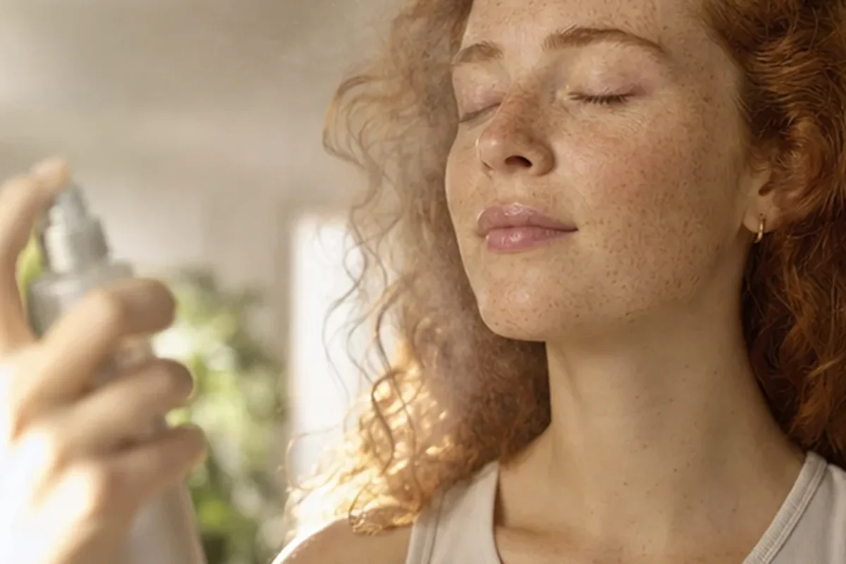 Emotionaler und authentischer Anwendungsmoment rund um Retinol-Serum für empfindliche Haut