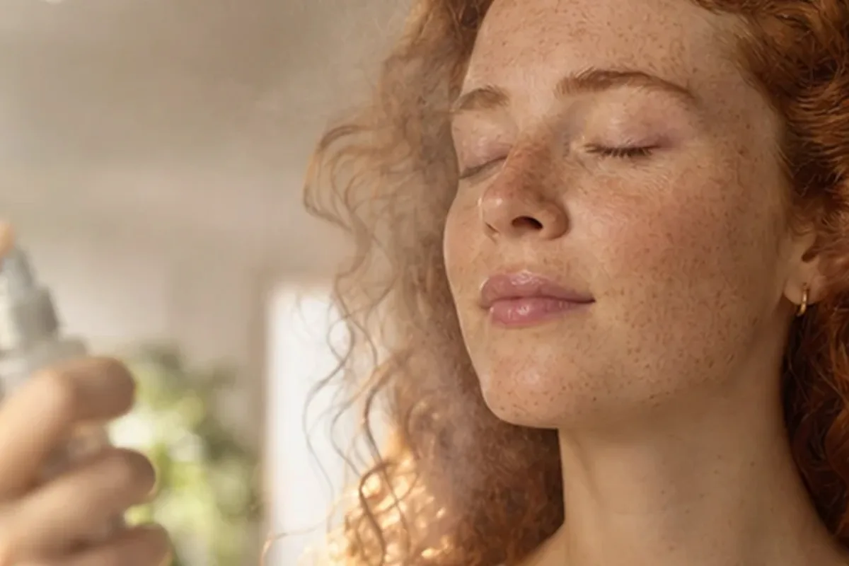 Authentische Beauty-Routine passend zum Thema Sonnenschutz bei ersten Fältchen