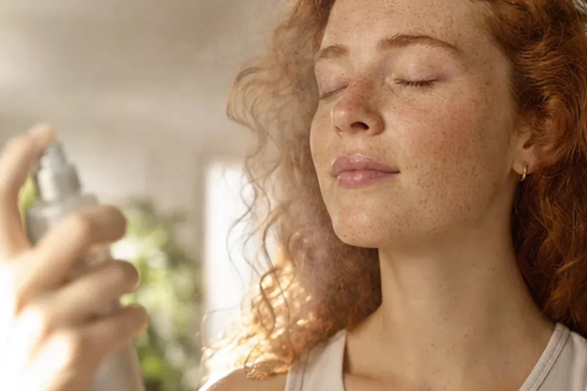 Authentischer Wohlfühlmoment passend zum Beauty-Thema Sonnenschutz für unreine Haut