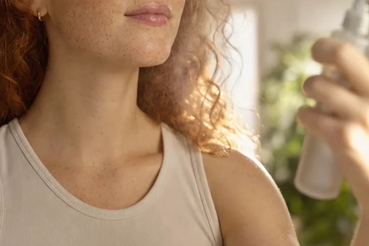 Authentischer Wohlfühlmoment passend zum Beauty-Thema Mizellenwasser für trockene Haut