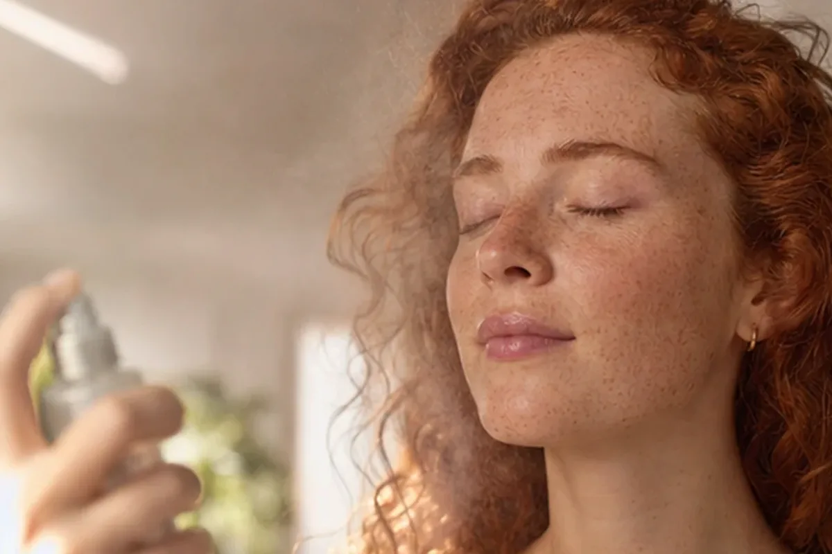 Authentischer Wohlfühlmoment passend zum Beauty-Thema Hautbarriere-Pflege für unreine Haut