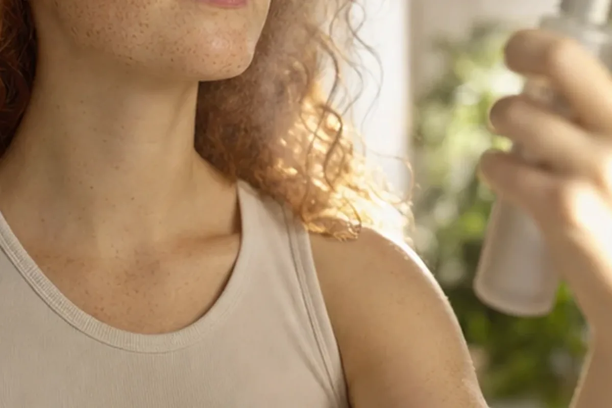 Authentischer Wohlfühlmoment passend zum Beauty-Thema Reinigungsöl bei ersten Fältchen
