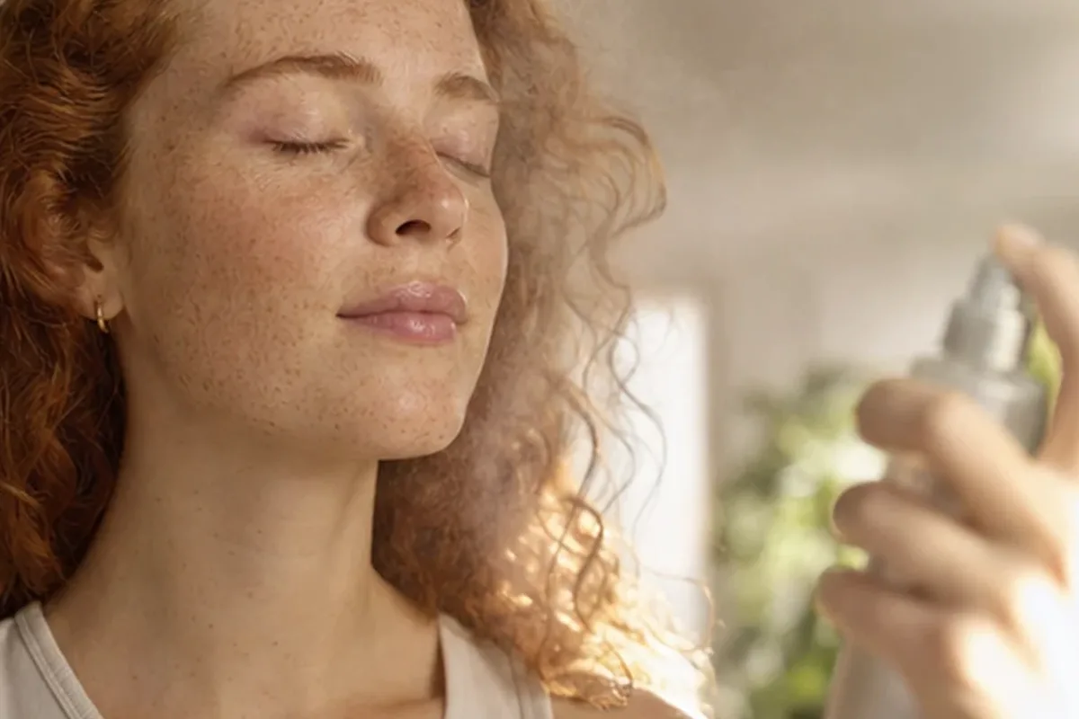 Authentischer Wohlfühlmoment passend zum Beauty-Thema Chemisches Peeling bei ersten Fältchen