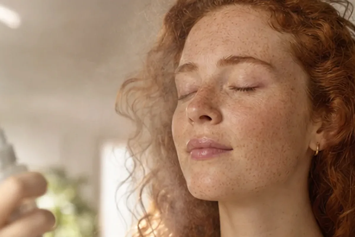 Redaktioneller Beauty-Moment zur Ausgangslage bei Feuchtigkeitsserum bei Pigmentflecken