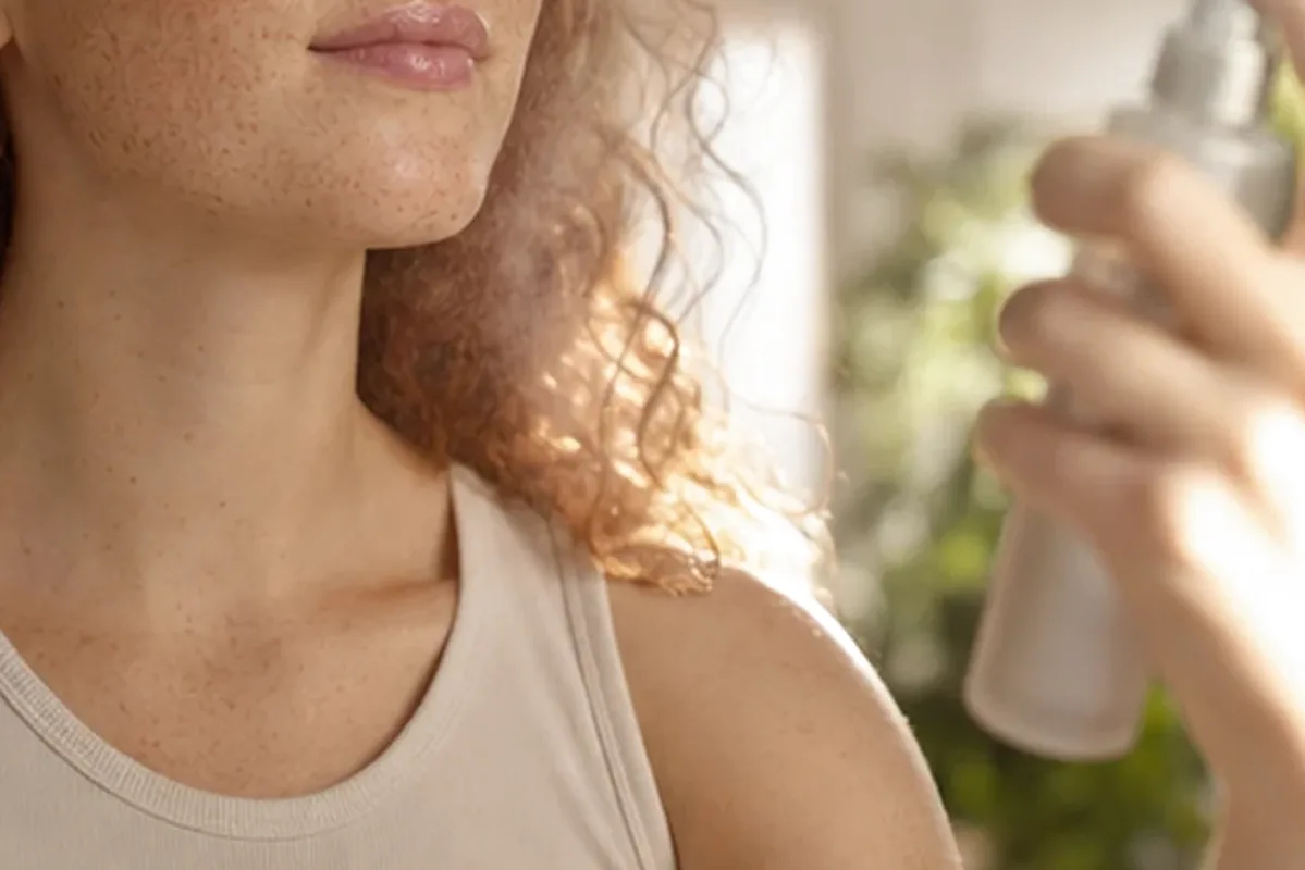 Authentischer Wohlfühlmoment passend zum Beauty-Thema Sonnenschutz für fettige Haut