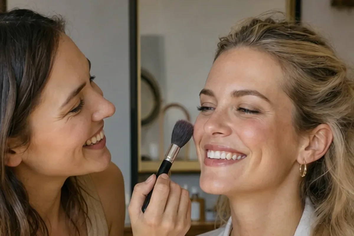 Authentische Beauty-Routine passend zum Thema Rouge bei großen Poren