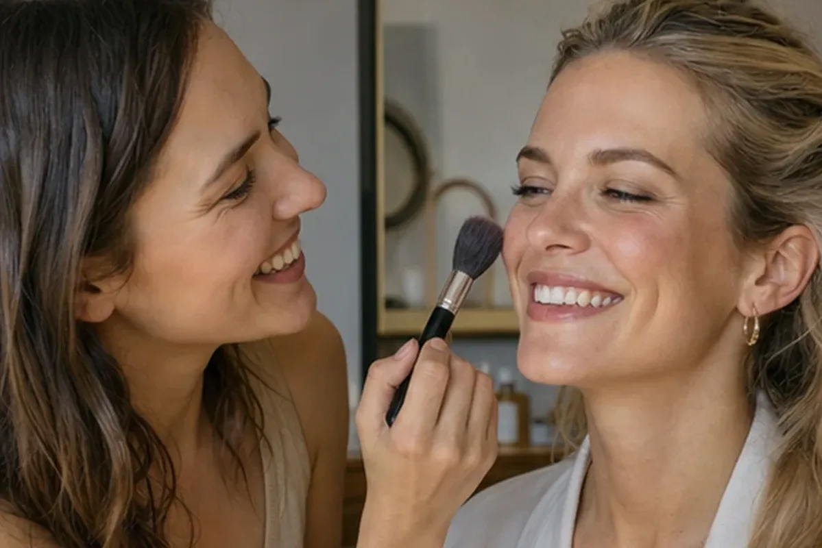 Authentischer Wohlfühlmoment passend zum Beauty-Thema Make-up: Fehler vermeiden und Ergebnisse einordnen