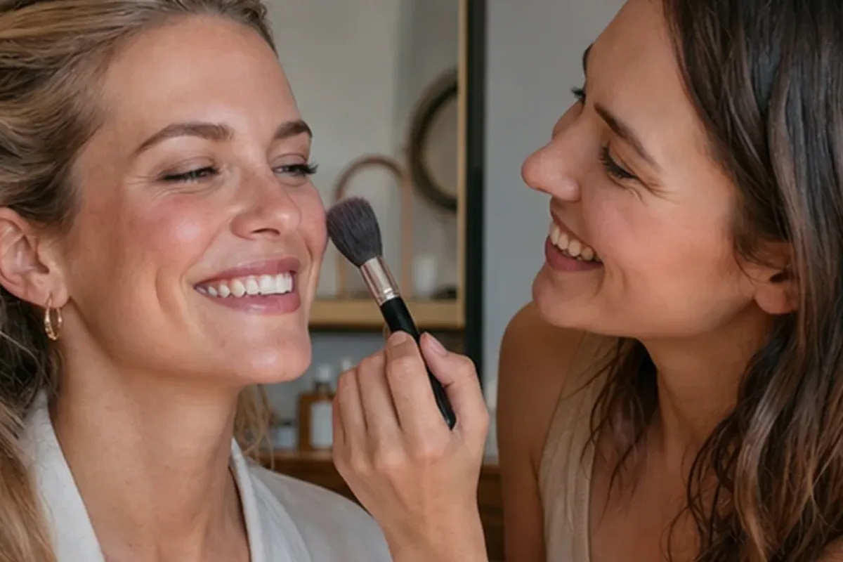Redaktionelle Detailaufnahme zur Orientierung bei Puder für empfindliche Haut