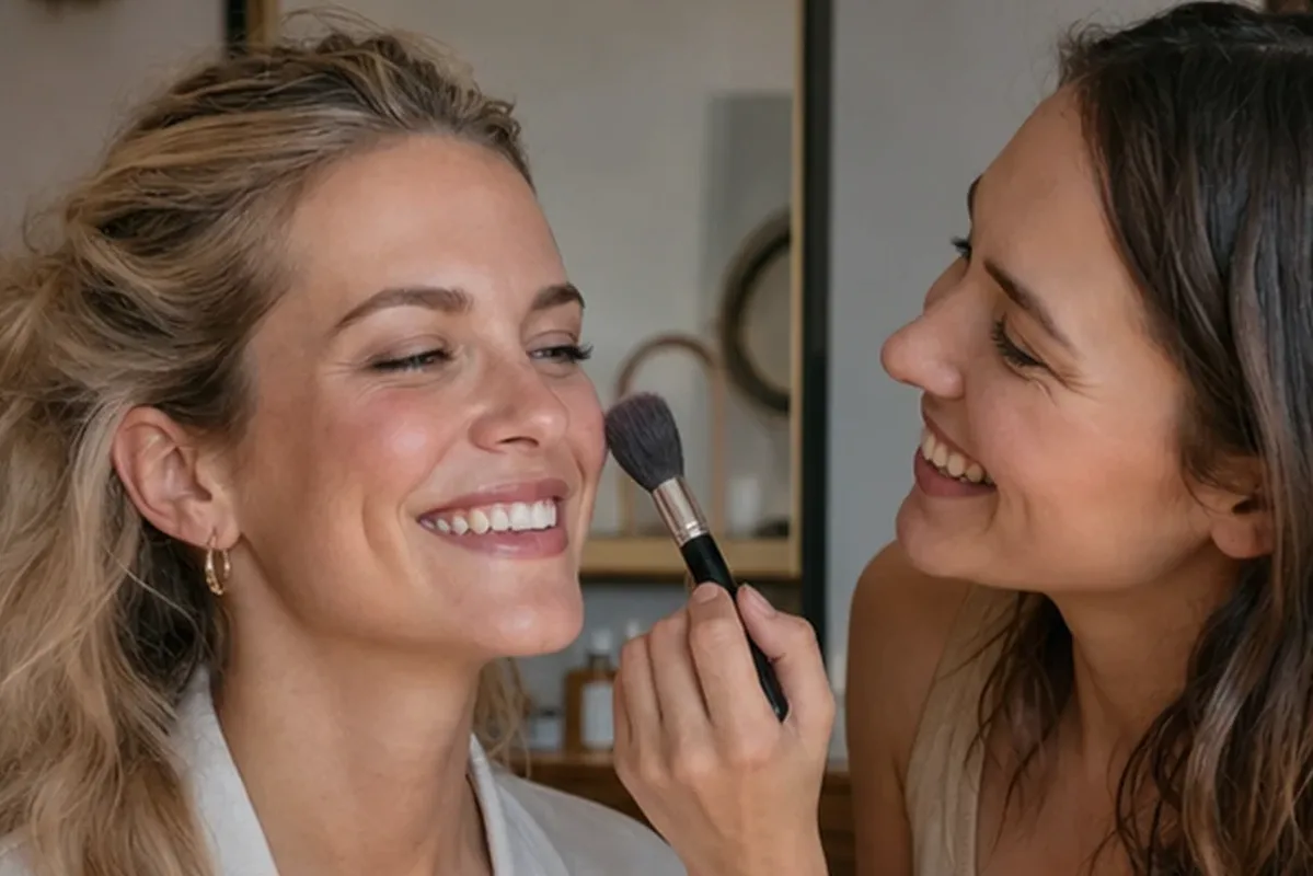 Emotionaler und authentischer Anwendungsmoment rund um Lip Tint für einen natürlichen Look