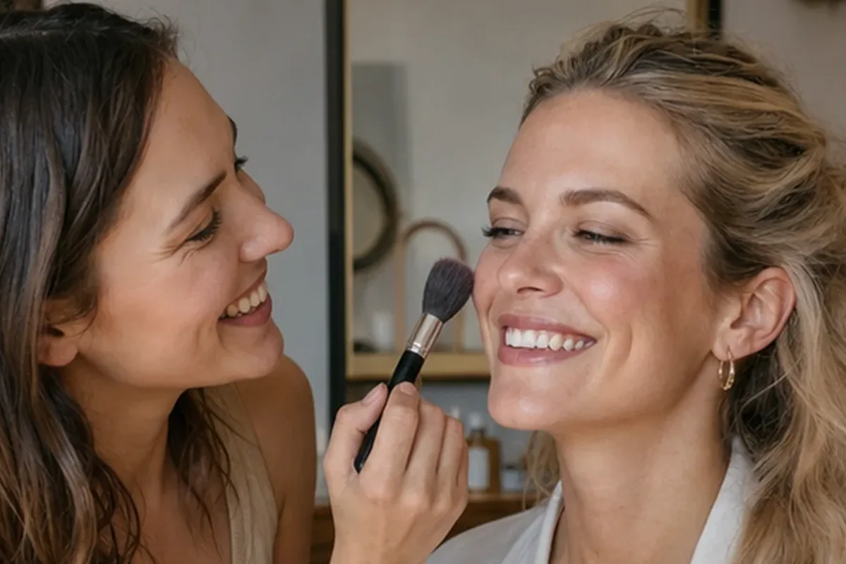 Redaktionelle Detailaufnahme zur Orientierung bei Highlighter für reife Haut