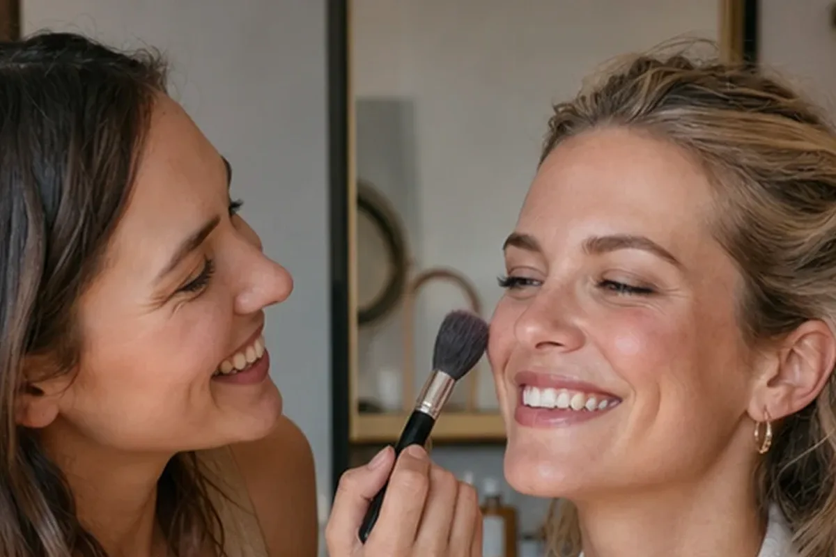 Redaktioneller Beauty-Moment zur Ausgangslage bei Rouge bei großen Poren