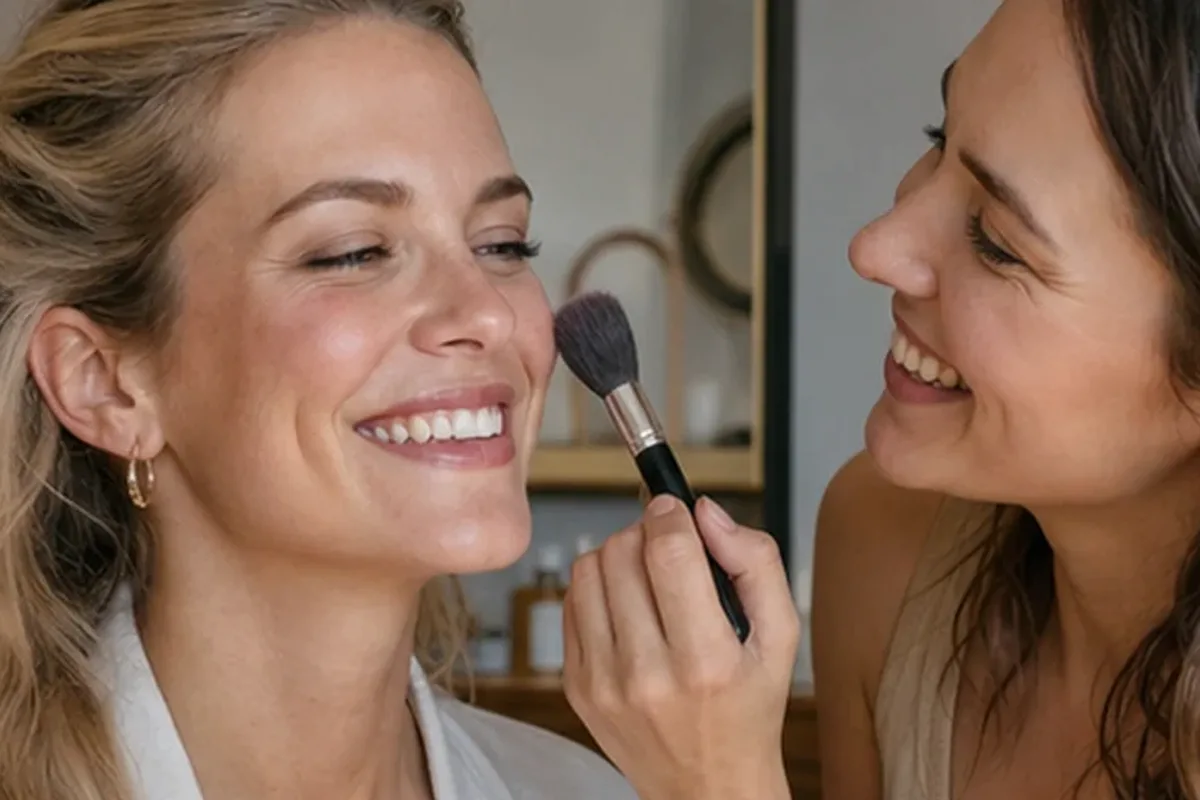 Emotionaler und authentischer Anwendungsmoment rund um Concealer für langen Halt