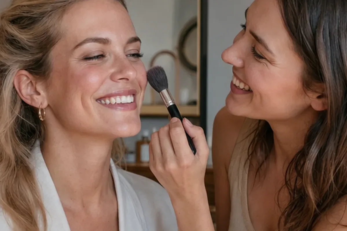Emotionaler und authentischer Anwendungsmoment rund um Eyeliner für langen Halt