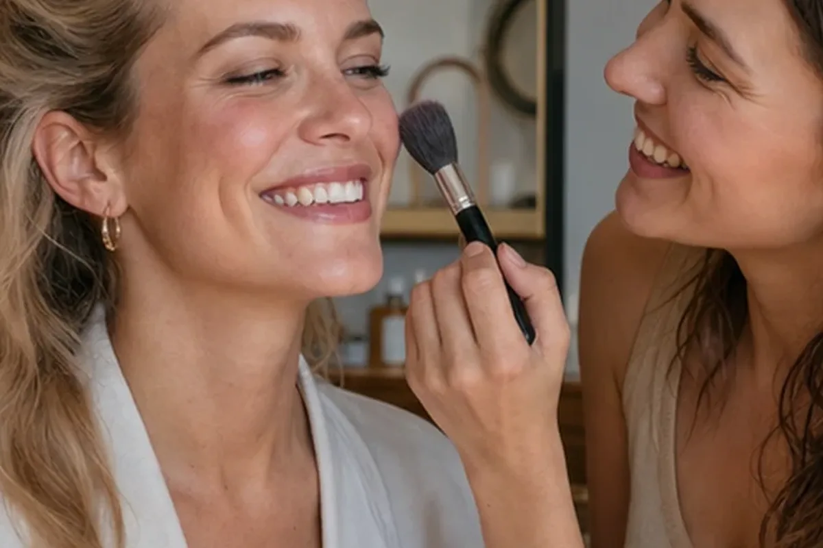 Emotionaler und authentischer Anwendungsmoment rund um Skin Tint für empfindliche Haut