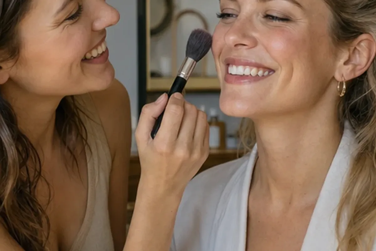 Emotionaler und authentischer Anwendungsmoment rund um Skin Tint für trockene Haut