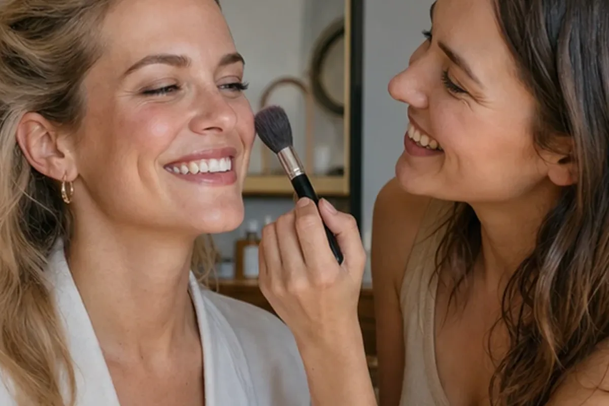 Redaktioneller Beauty-Moment zur Ausgangslage bei Make-up-Pinsel für ölige Haut