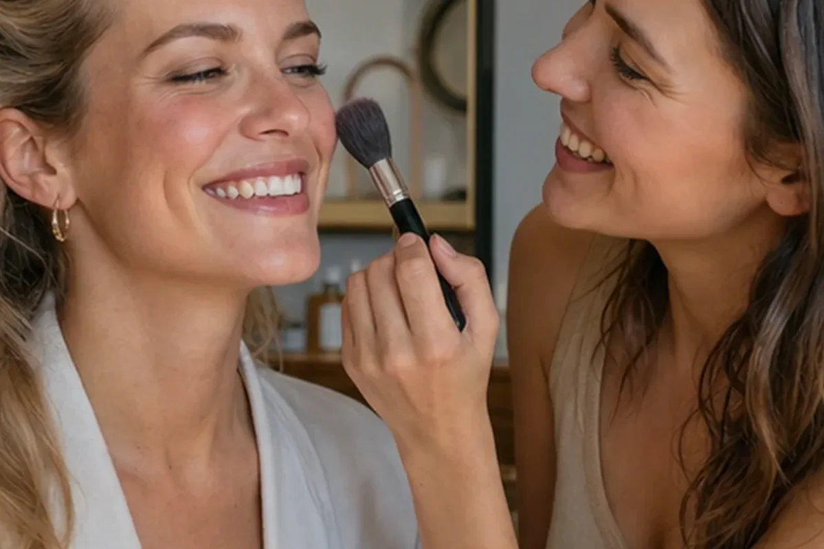 Authentische Beauty-Routine passend zum Thema Highlighter für einen natürlichen Look