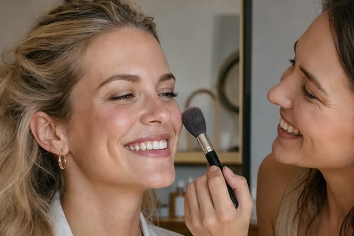 Hochwertige Beauty-Inszenierung zu Auswahlkriterien für Bronzer für reife Haut