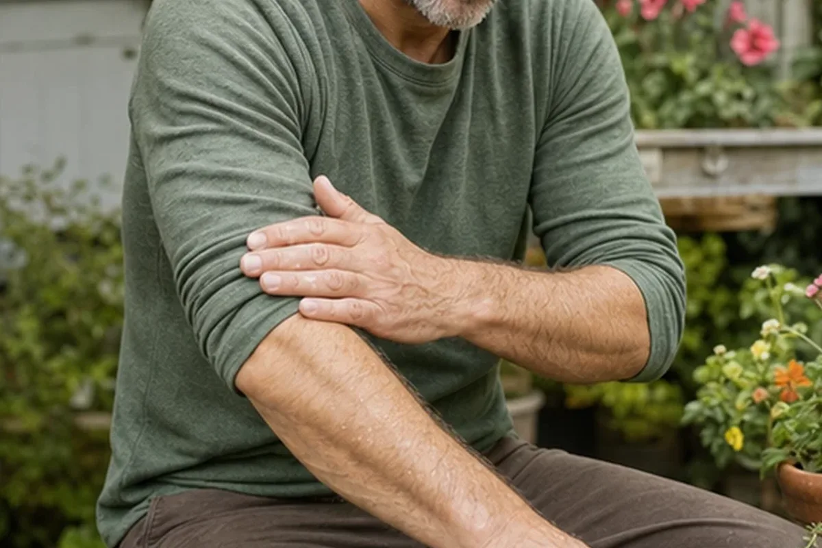 Emotionaler und authentischer Anwendungsmoment rund um Körperlotion bei Keratosis pilaris
