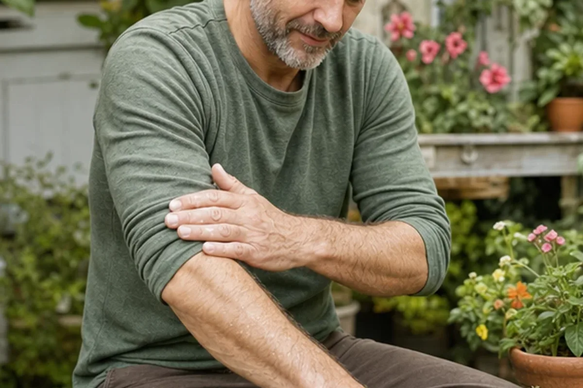 Emotionaler und authentischer Anwendungsmoment rund um Badezusatz bei Keratosis pilaris