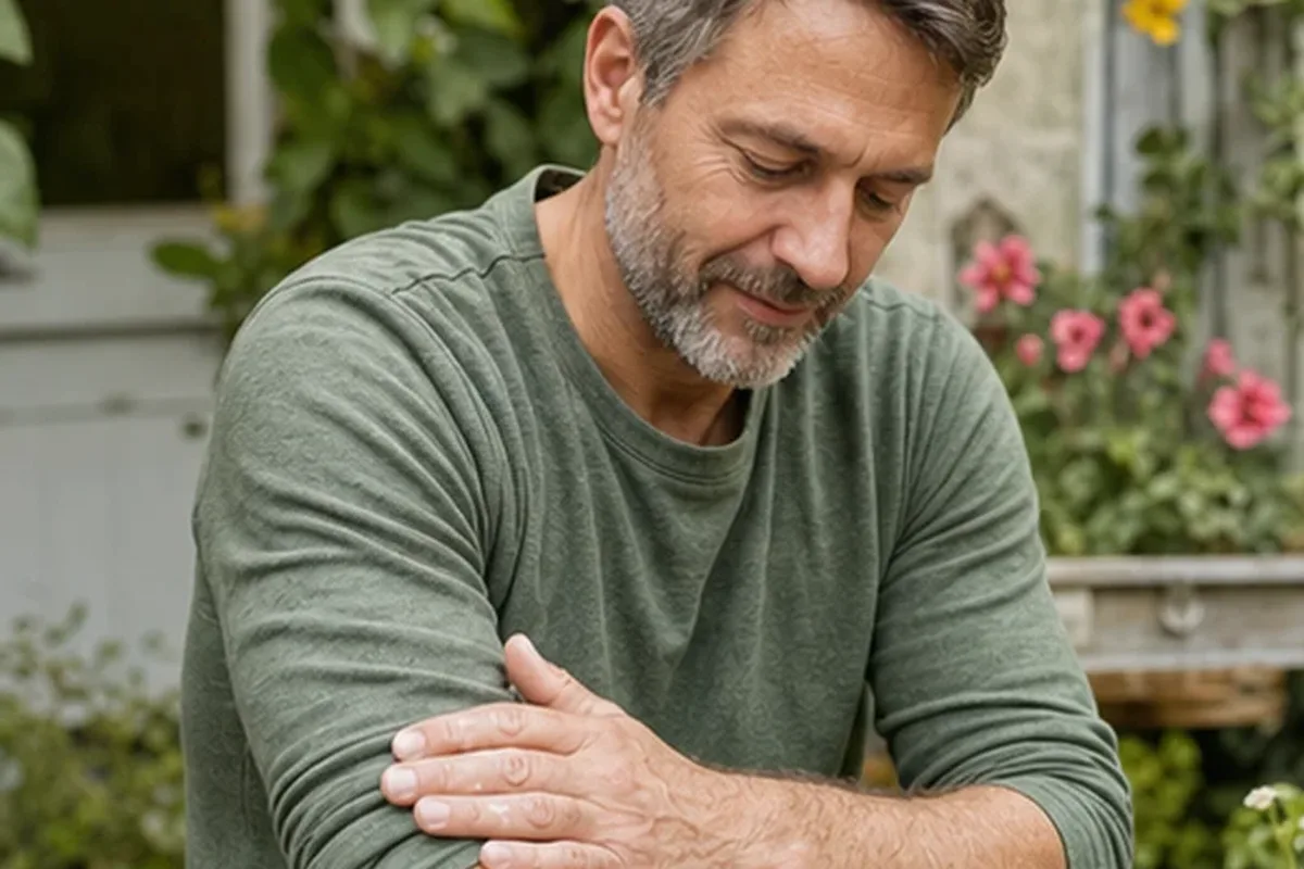 Emotionaler und authentischer Anwendungsmoment rund um Hornhautpflege für empfindliche Haut