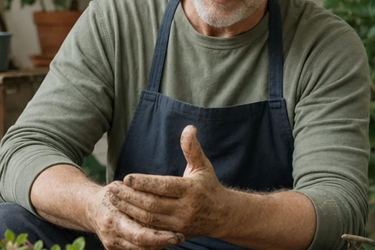 Authentischer Wohlfühlmoment passend zum Beauty-Thema Body Butter bei brüchigen Nägeln