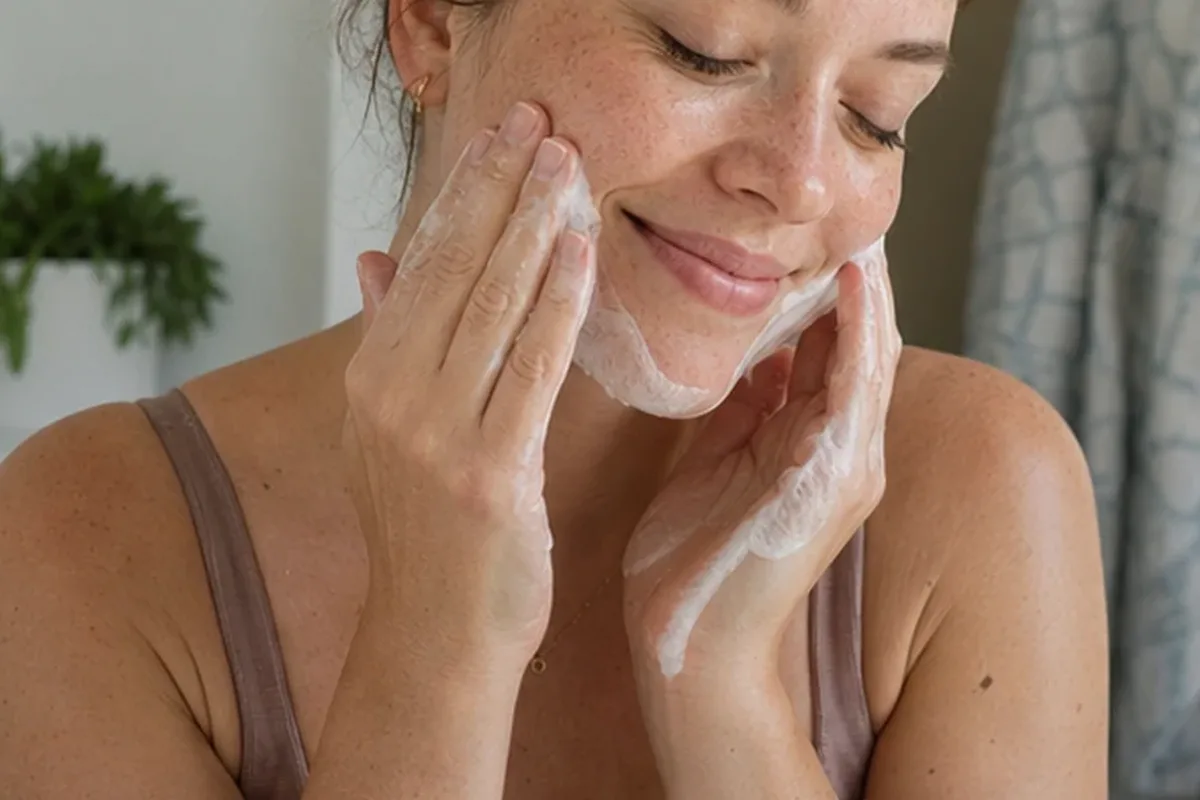 Redaktionelle Detailaufnahme zur Orientierung bei Niacinamid-Serum bei Rötungen