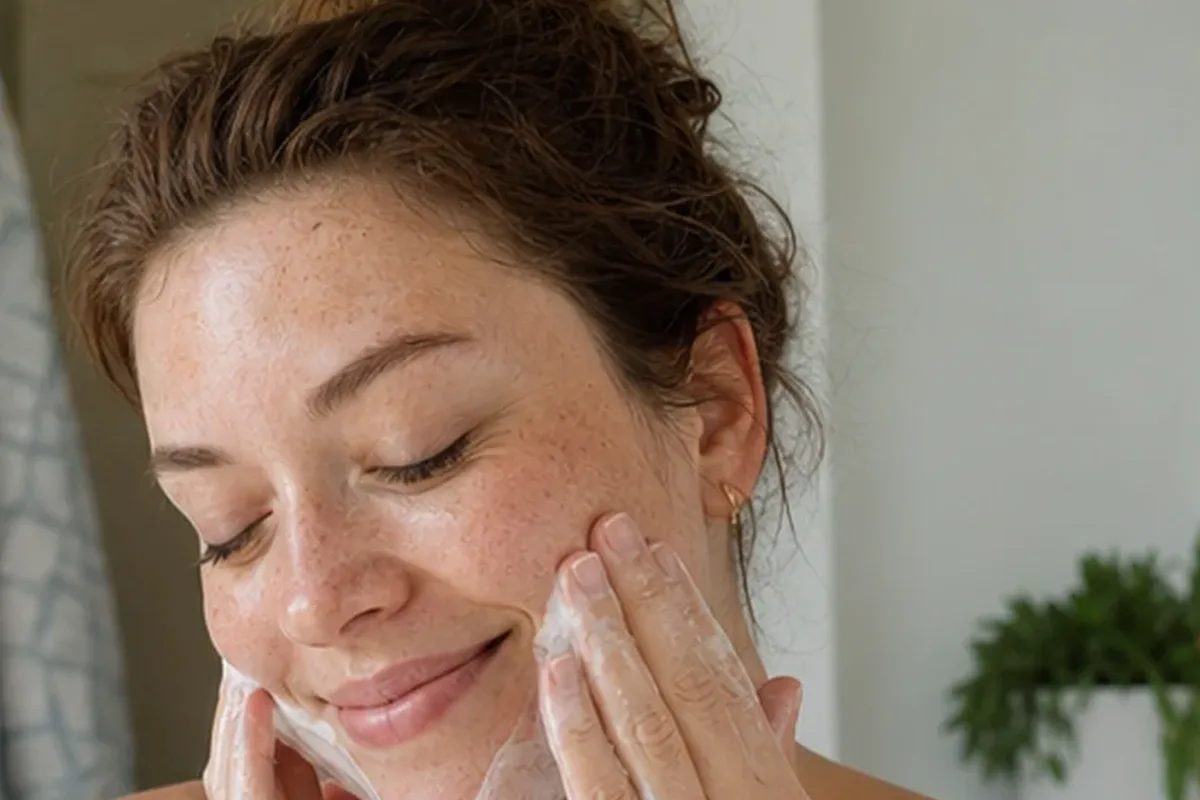 Hochwertige Beauty-Inszenierung zu Auswahlkriterien für Hautbarriere-Pflege für empfindliche Haut
