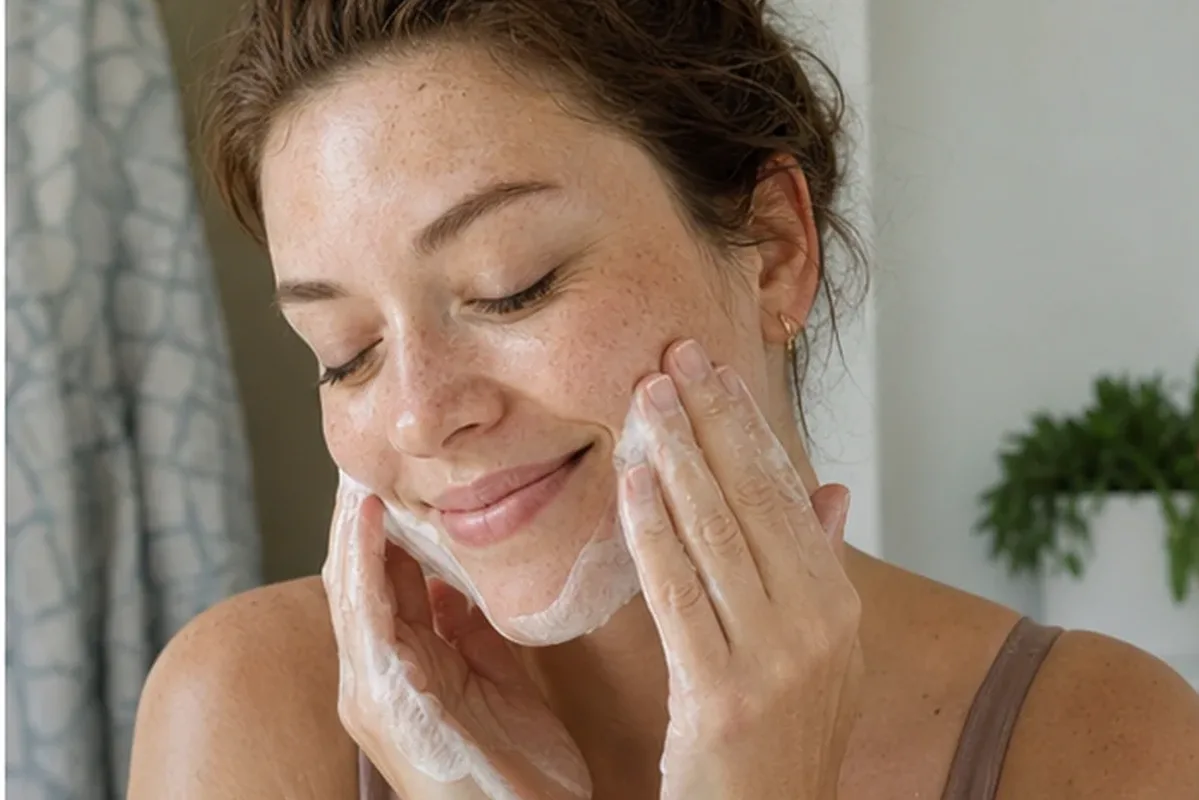 Hochwertige Beauty-Inszenierung zu Auswahlkriterien für Mizellenwasser bei Pigmentflecken