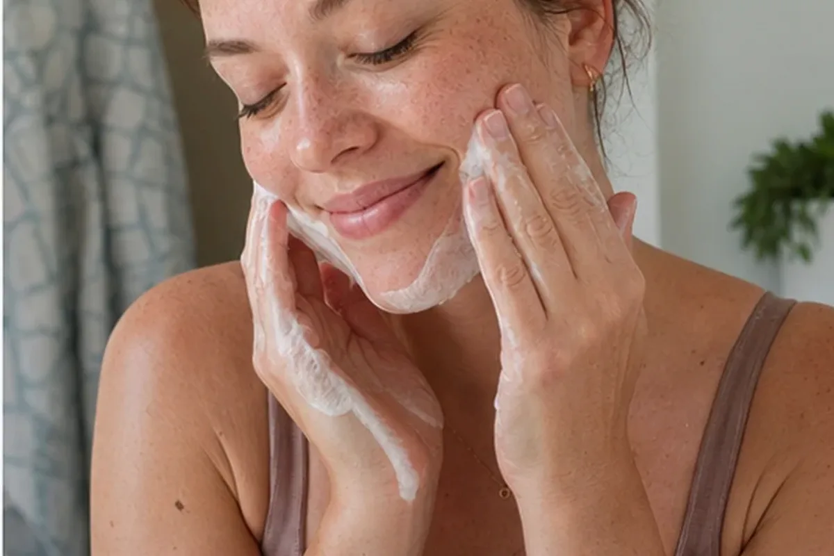 Authentische Beauty-Routine passend zum Thema Gesichtsreinigung für fettige Haut